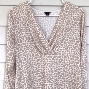 Ann Taylor giraffe print blouse